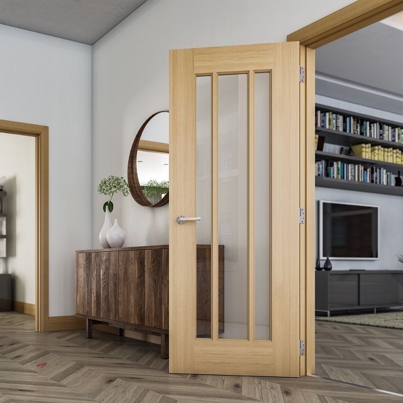Deanta Norwich Glazed Interior Oak Door 2040 x 726 x 40mm