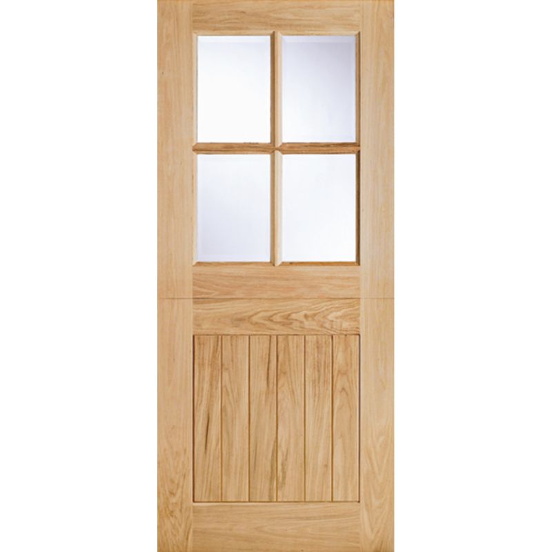 LPD Cottage Oak Veneer Exterior Stable Door 78in x 33in x 44mm (1981 x 838mm)