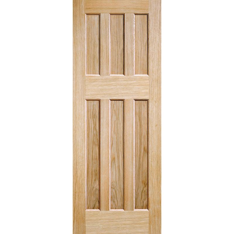 LPD DX Oak 60s Style Internal Door-78in x 24in x 35mm (1981 x 610mm)