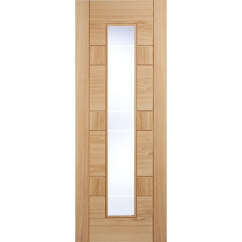 LPD Edmonton Oak Glazed Internal Door-78in x 27in x 35mm (1981 x 686mm)