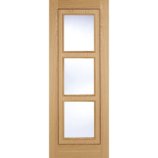 LPD Oak Inlay Clear Glazed Internal Door-78in x 27in x 35mm (1981 x 686mm)