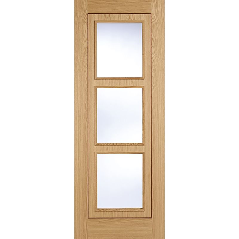 LPD Oak Inlay Clear Glazed Internal Door-78in x 33in x 35mm (1981 x 838mm)
