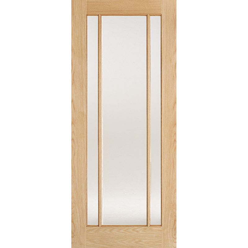 LPD Lincoln Pre-Finished Oak Glazed Internal Door-78in x 30in x 35mm (1981 x 762mm)