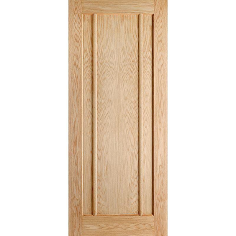LPD Lincoln Pre-Finished Oak 3 Panel Internal Door-78in x 30in x 35mm (1981 x 762mm)