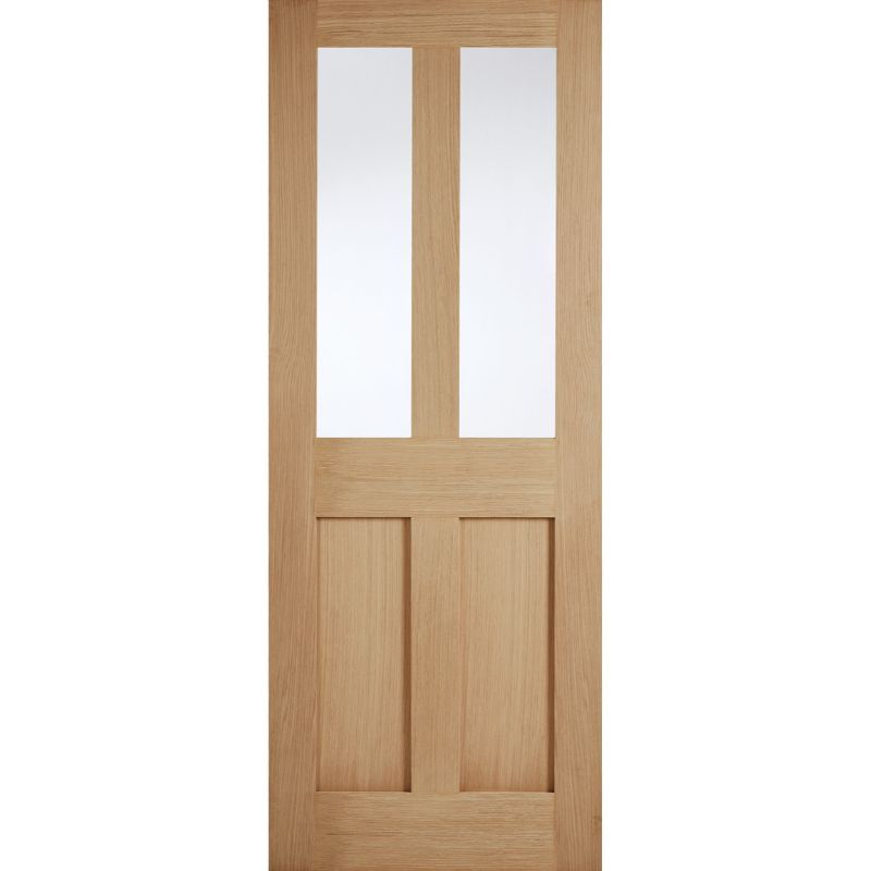 LPD London Oak Glazed Internal Door-78in x 30in x 35mm (1981 x 762mm)