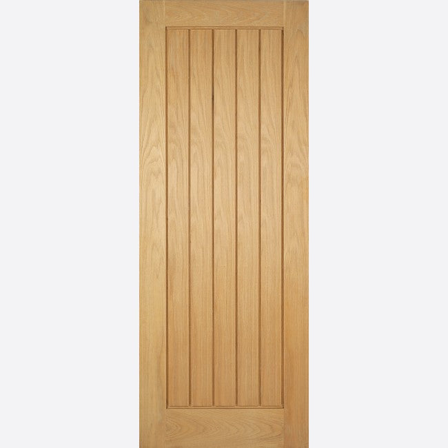 Image for LPD Mexicano Oak Unfinished Internal Door 78in x 18in x 35mm (1981 x 457mm)