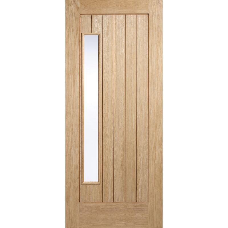 LPD Warmer Door Newbury Oak Glazed External Door-78in x 30in x 44mm (1981 x 762mm)