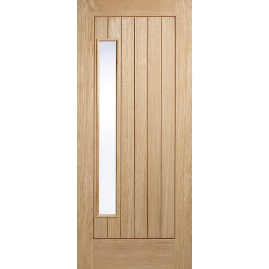 LPD Warmer Door Newbury Oak Glazed External Door-80in x 32in x 44mm (2032 x 813mm)