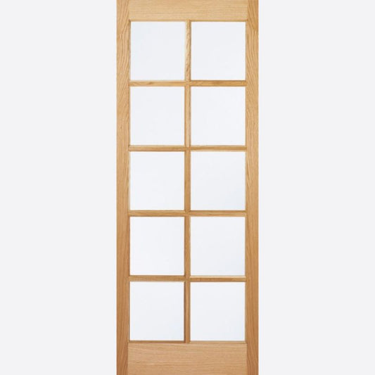 LPD SA Oak Glazed 10 Light Internal Door-78in x 27in x 35mm (1981 x 686mm)