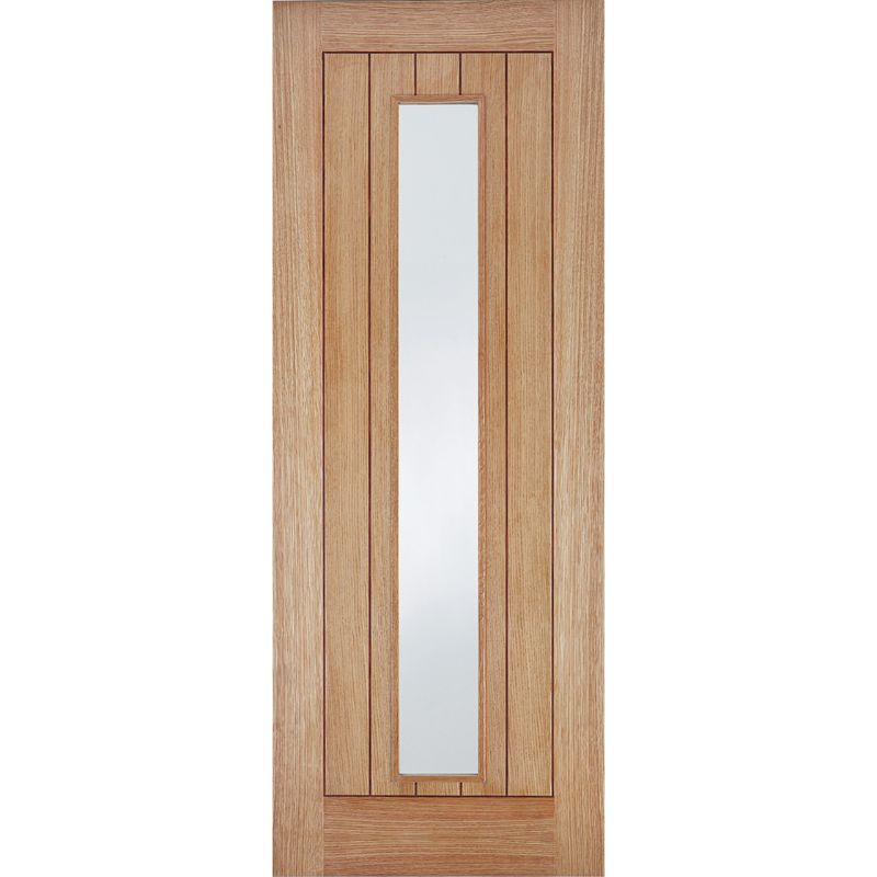 Image for LPD Somerset Oak Glazed Internal Door-78in x 27in x 35mm (1981 x 686mm)