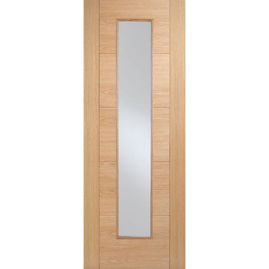 LPD Vancouver Oak Long Lite Glazed Internal Door-78in x 27in x 35mm (1981 x 686mm)