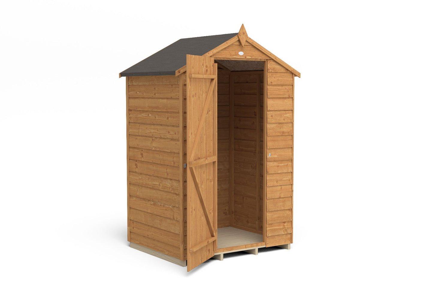 Forest Overlap Dip Treated Apex Shed - No Window - 4 x 3ft