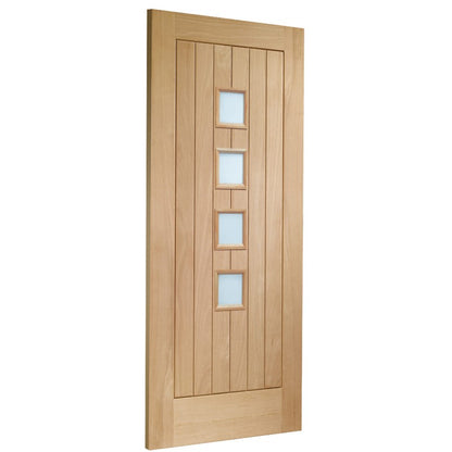 XL Joinery Suffolk Original 4 Light Unfinished Internal Door with Obscure Glass - 1981 x 838 x 35mm (33")