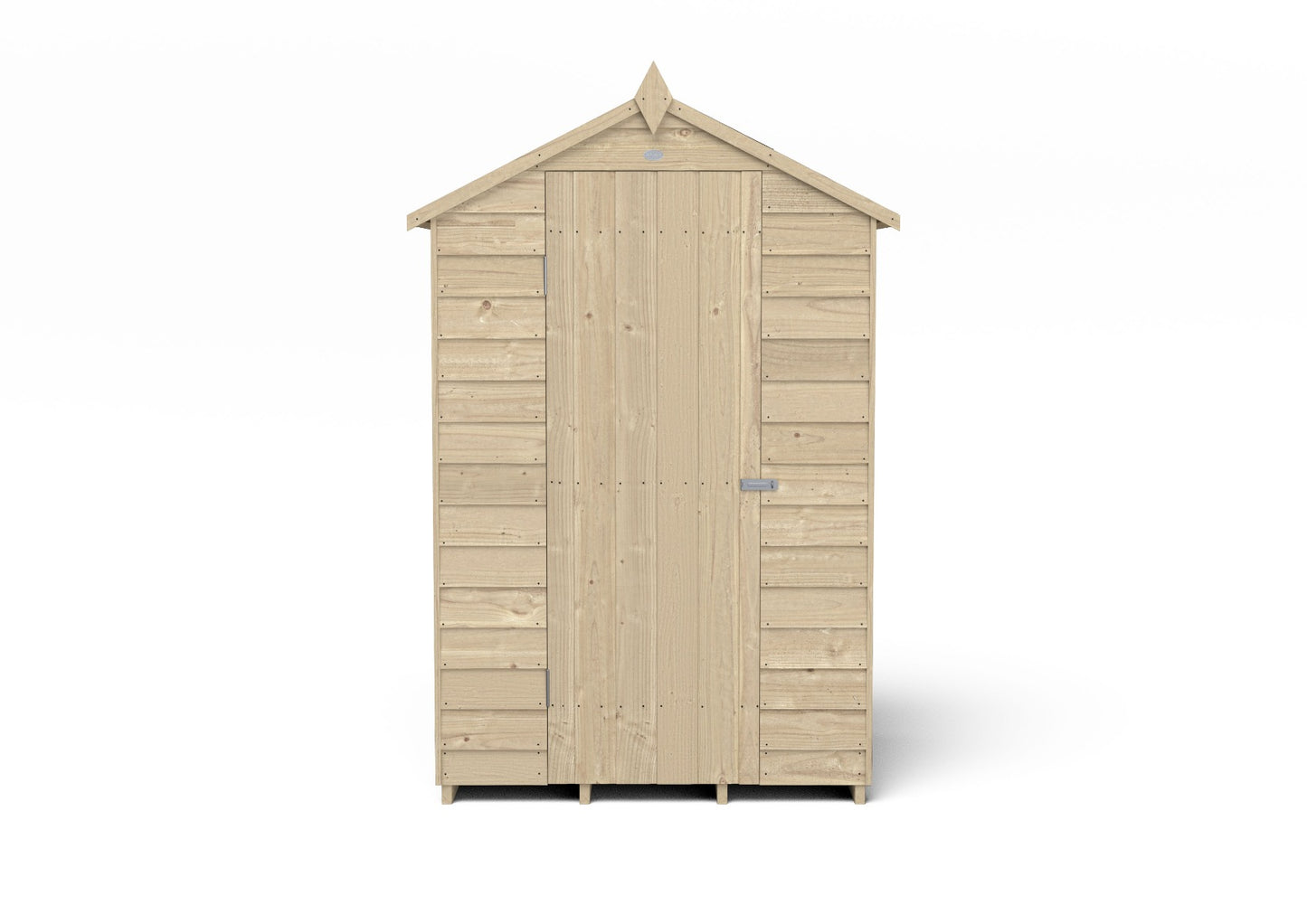 4LIFE Pressure Treated Apex Garden Shed 4x3ft - No Window Overlap
