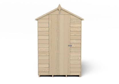 4LIFE Pressure Treated Apex Garden Shed 6x4ft - 4 Windows