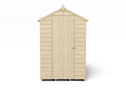 4LIFE Pressure Treated Apex Garden Shed - Overlap Timber 6x4ft