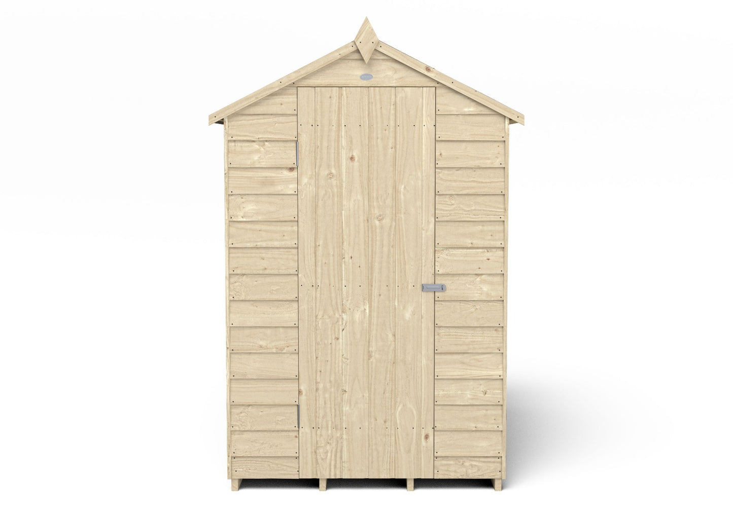 4LIFE 6x4ft Pressure Treated Apex Garden Shed - Overlap Timber