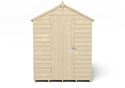 4LIFE Pressure Treated Apex Garden Shed 7x5ft - Overlap Timber