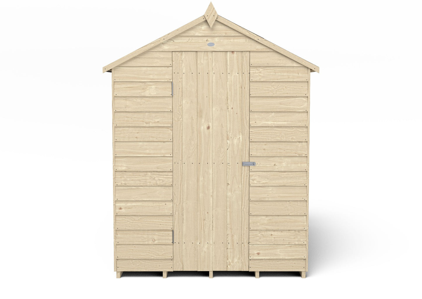 4LIFE Pressure Treated Overlap Apex Shed 7x5ft No Window Heavy Duty