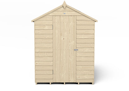 4LIFE Pressure Treated Overlap Apex Shed 7x5ft No Window Heavy Duty