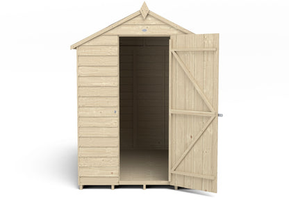 4LIFE Pressure Treated Overlap Apex Shed 7x5ft No Window Heavy Duty