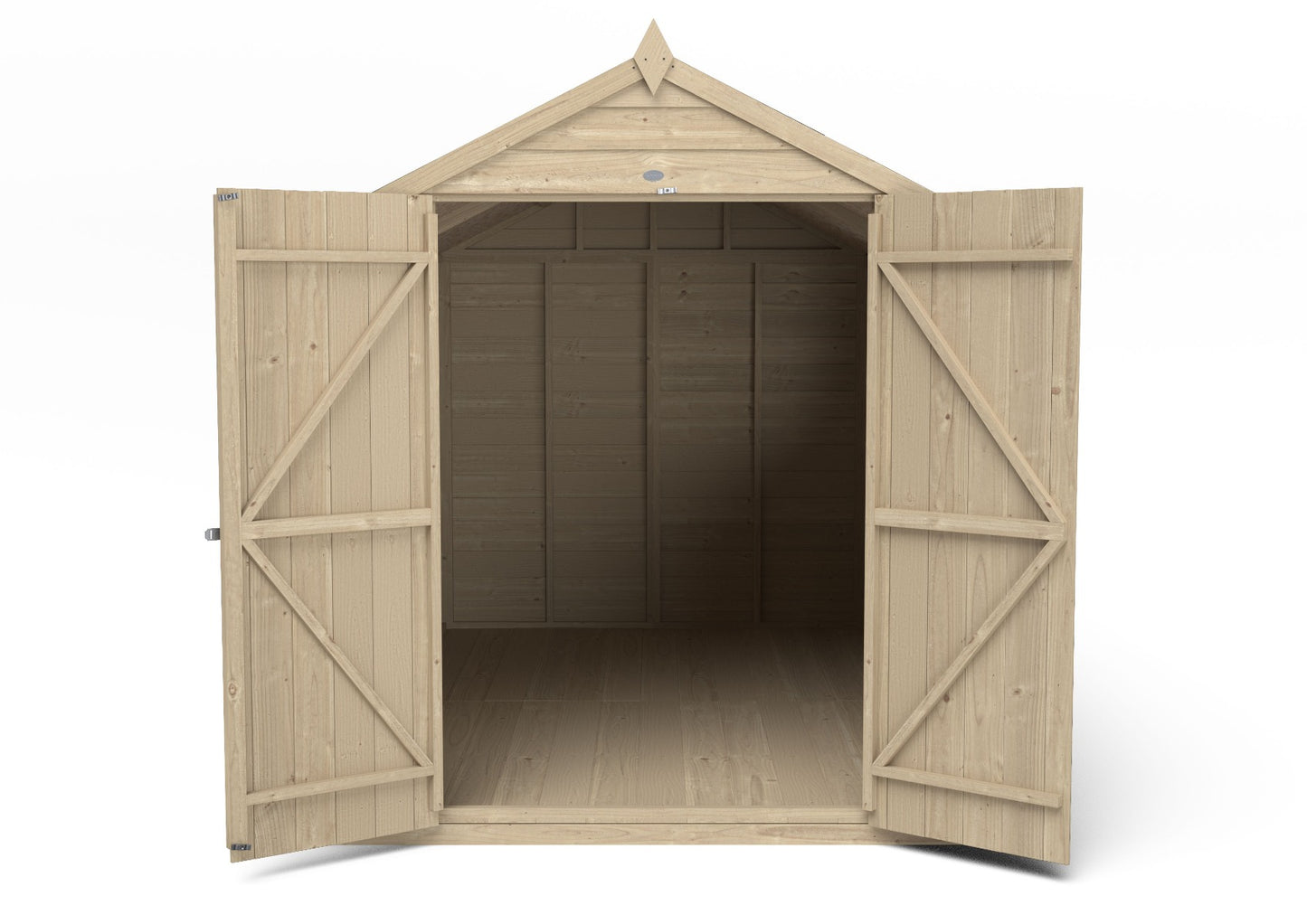 4LIFE Pressure Treated Overlap Garden Shed Double Door 10x6ft