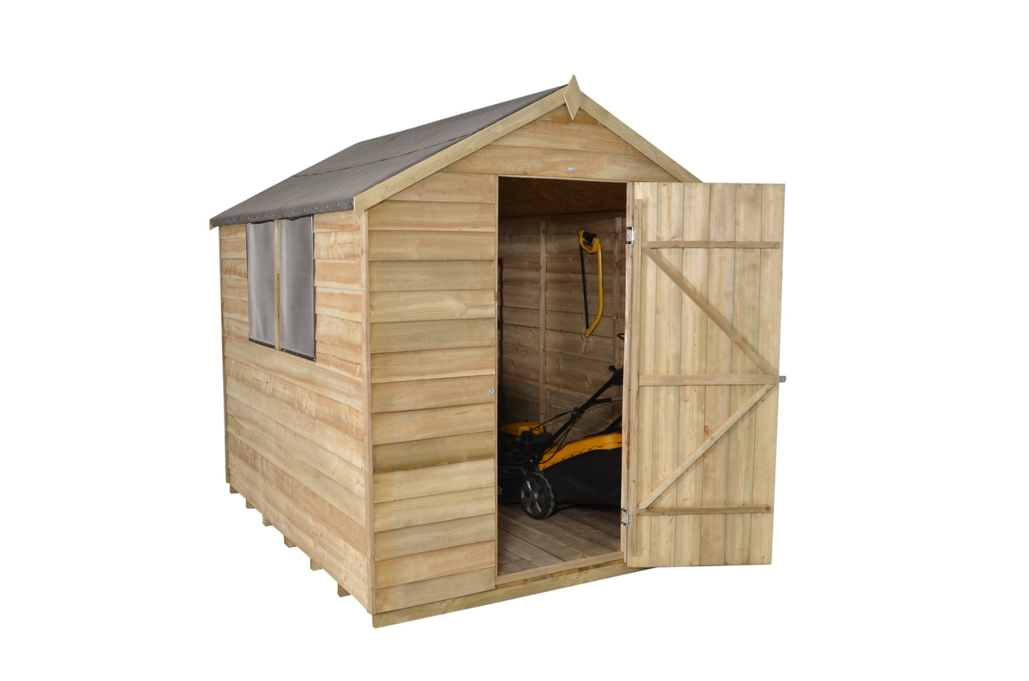 Image for Forest Overlap Pressure Treated Pent Garden Shed - 8 x 6 ft