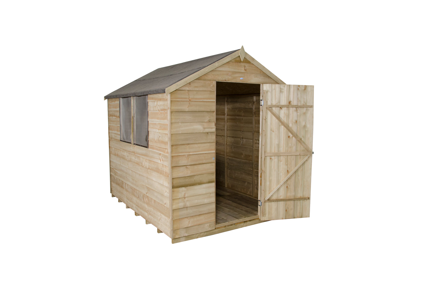 Image for Forest Overlap Pressure Treated Pent Garden Shed - 8 x 6 ft