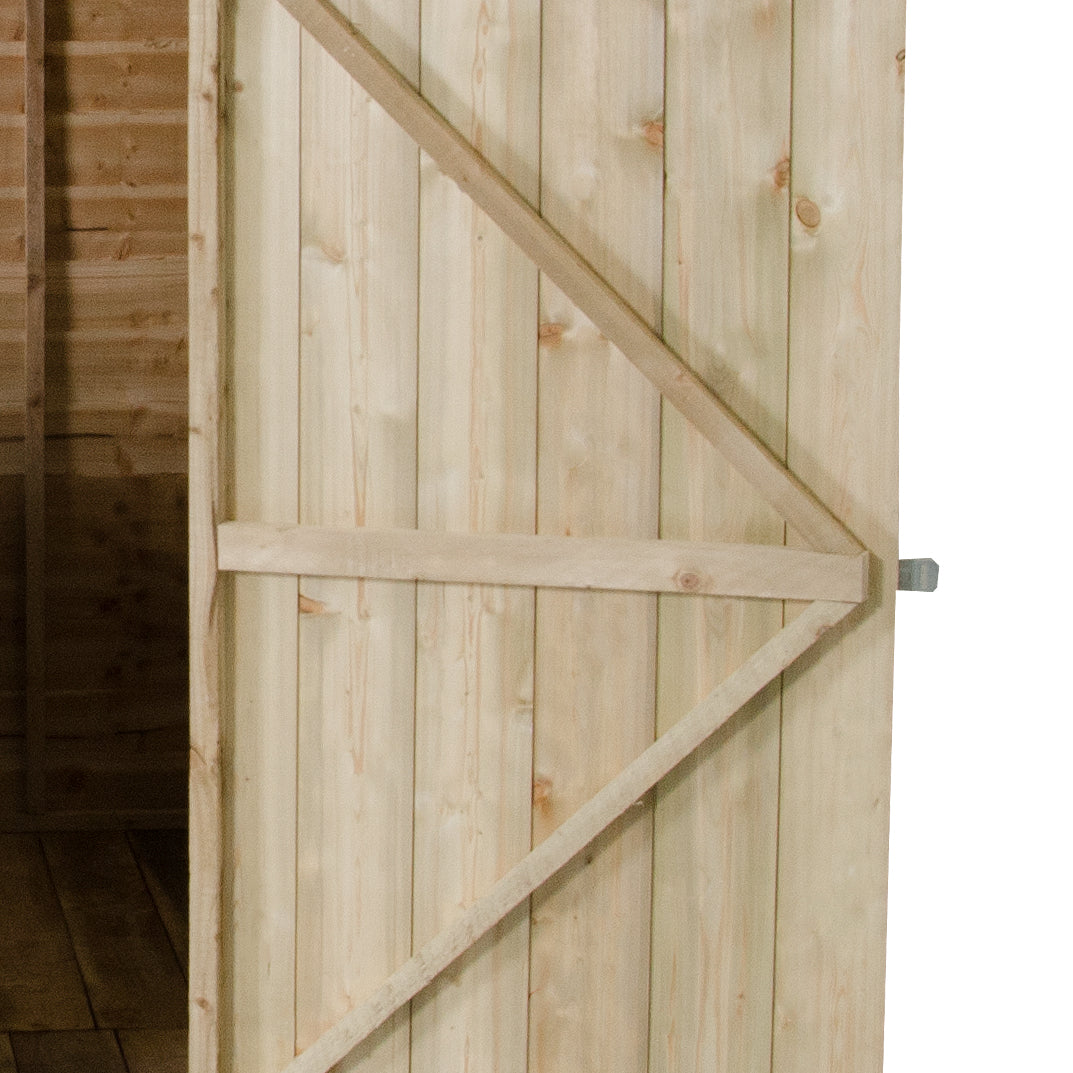 Image for Forest Overlap Pressure Treated Pent Garden Shed - 8 x 6 ft