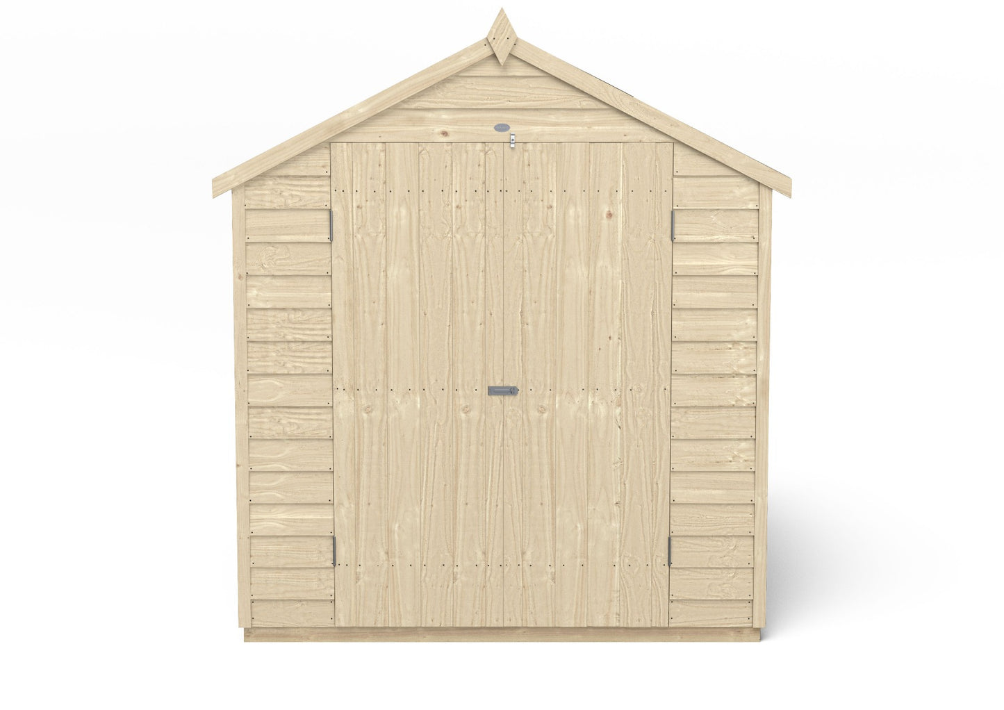 4LIFE 8x6ft Pressure Treated Apex Shed - Double Door 4 Windows