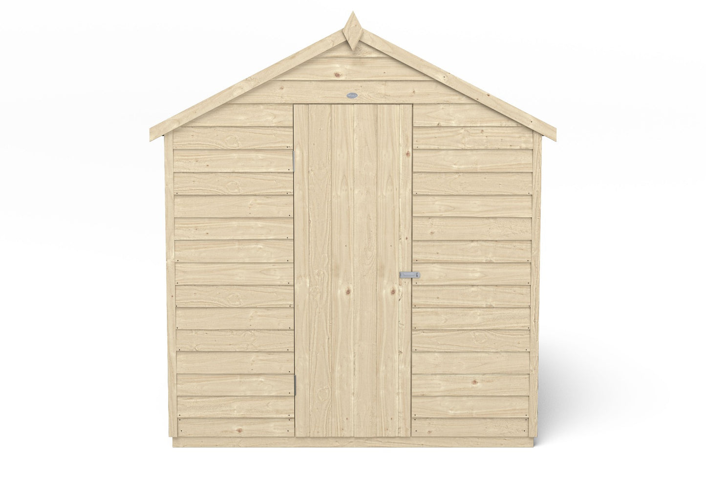 4LIFE Pressure Treated Overlap Apex Garden Shed 8x6ft - 15 Year Warranty