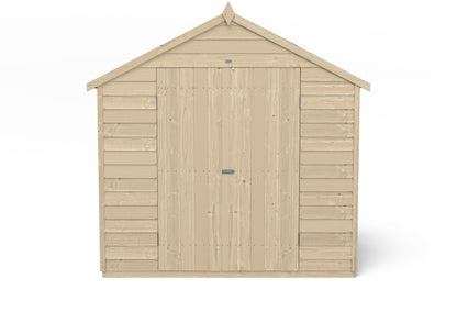 4LIFE Pressure Treated Overlap Apex Garden Shed 7x5ft Double Door