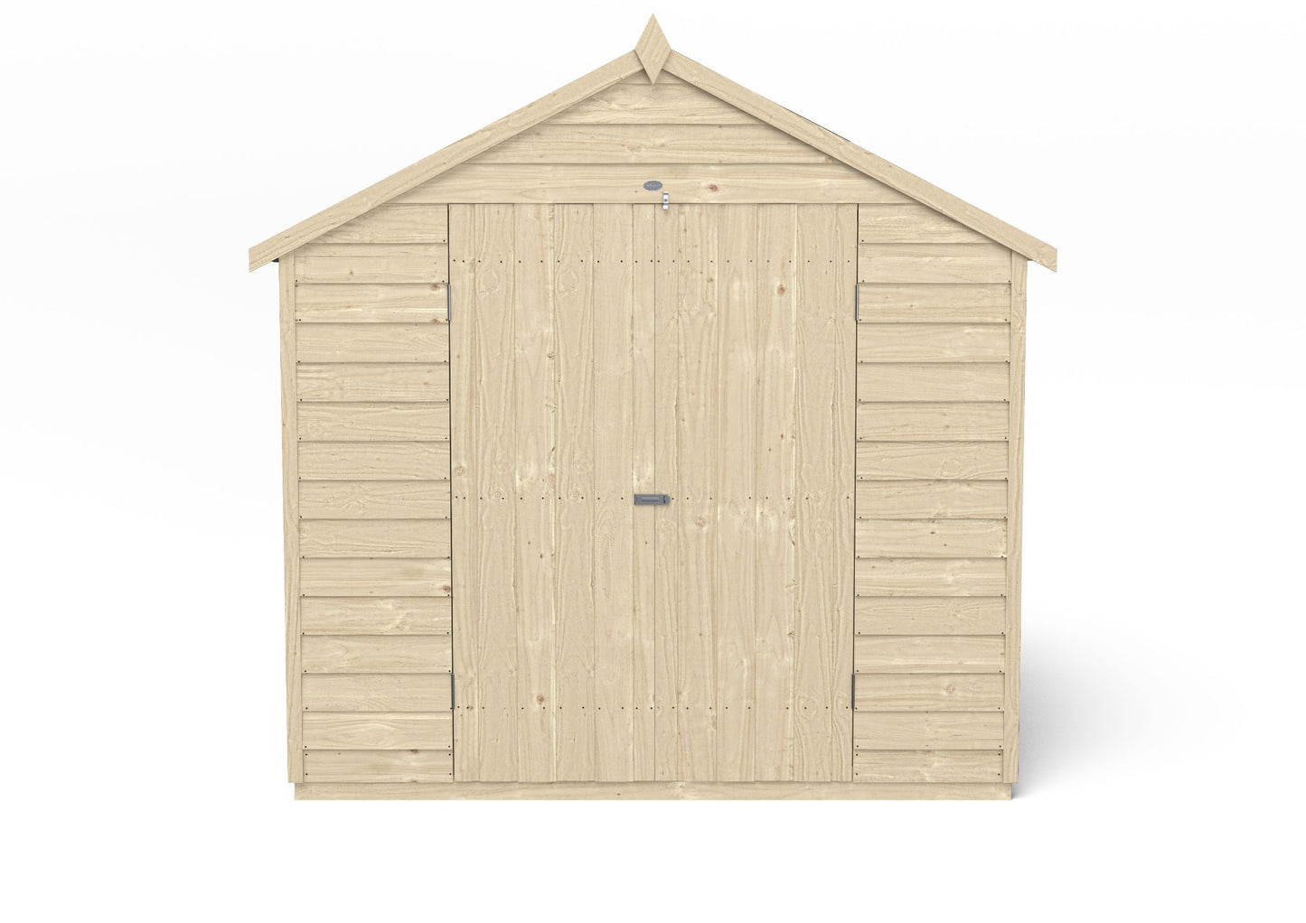 4LIFE Pressure Treated Overlap Apex Shed 7x7ft Double Door