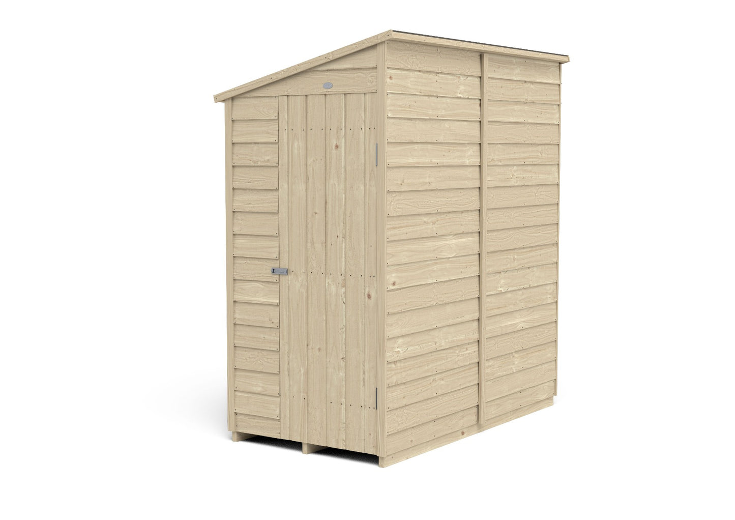 4LIFE Pressure Treated Pent Garden Shed 6x3ft - Overlap Timber