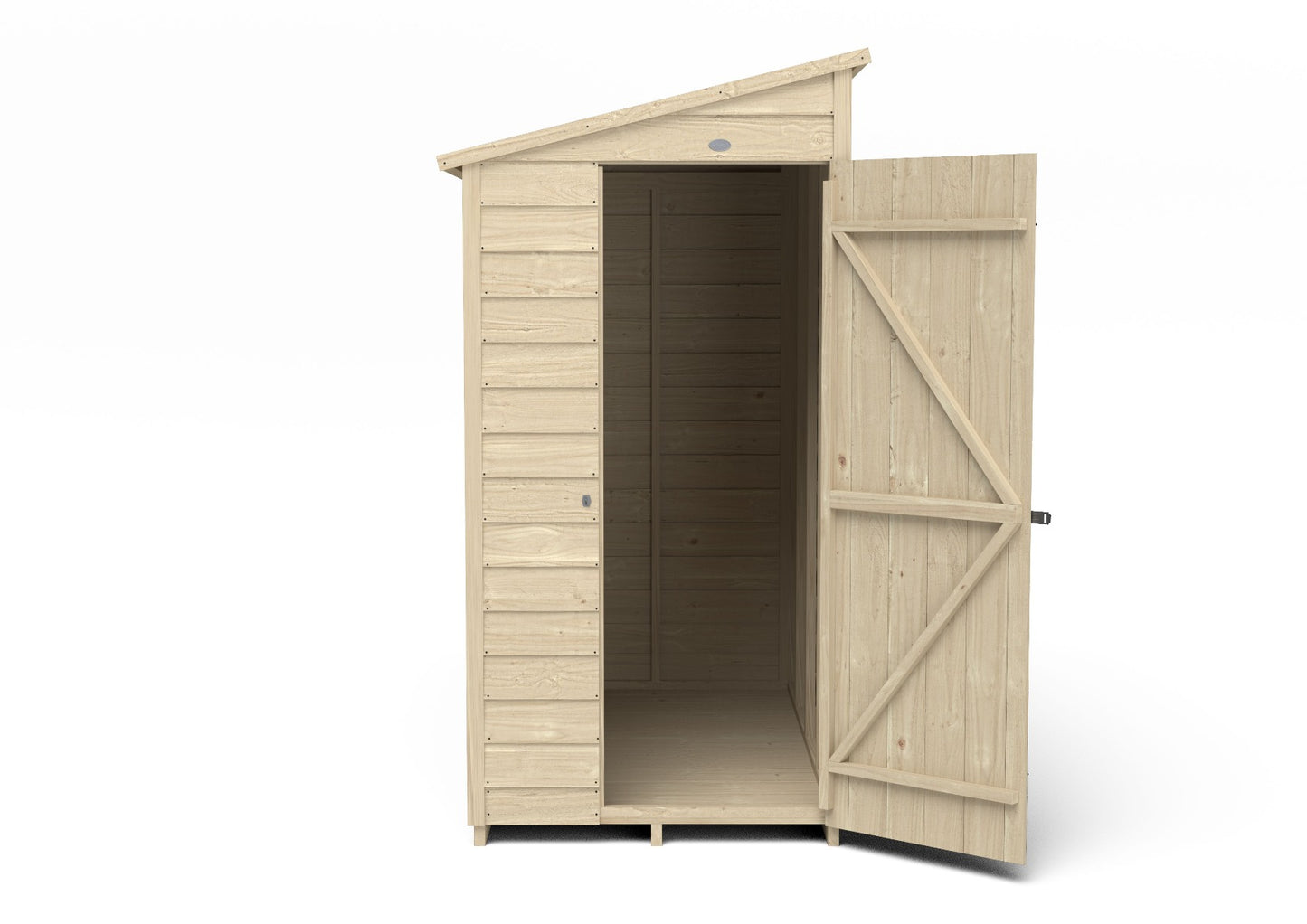 4LIFE Pressure Treated Pent Garden Shed 6x3ft - Overlap Timber