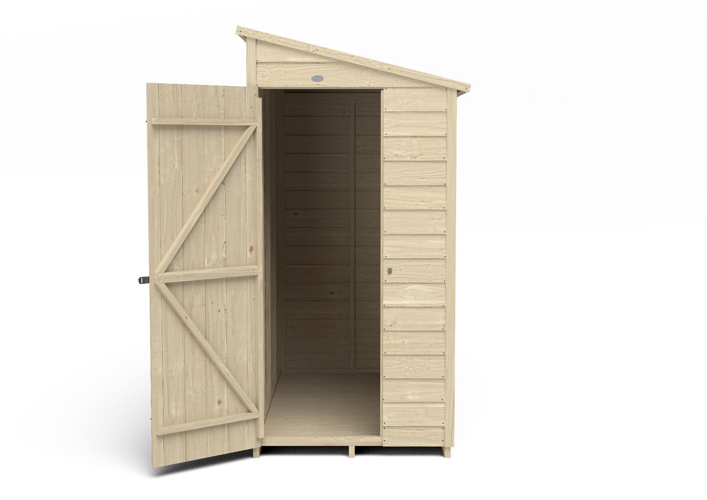 4LIFE Pressure Treated Pent Garden Shed 6x3ft - Overlap Timber