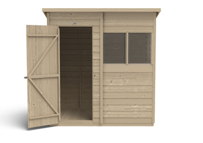 4LIFE Pressure Treated Overlap Pent Shed 6x4ft - 15 Year Guarantee