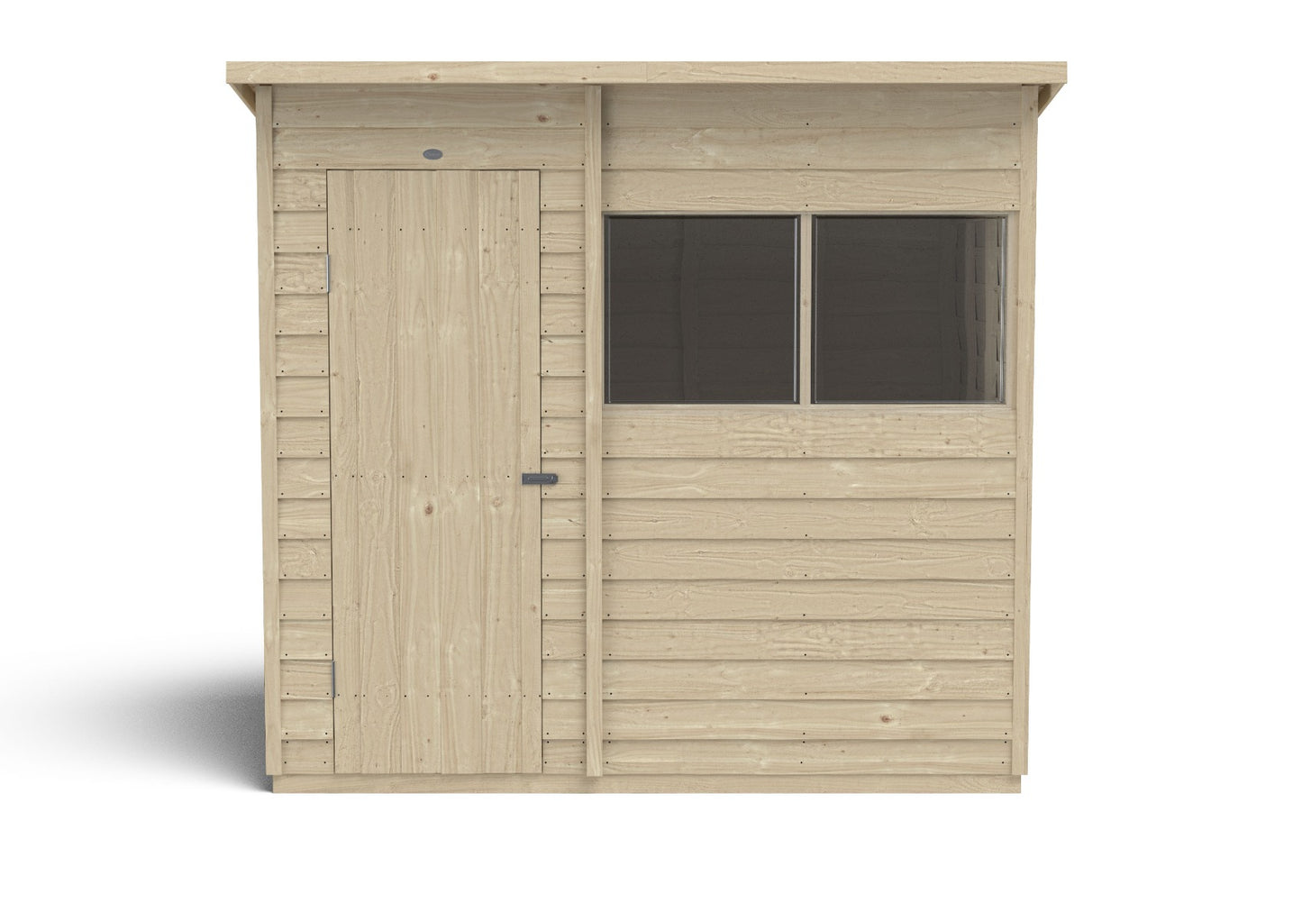 4LIFE Pressure Treated Overlap Pent Shed 7x5ft - 15yr Guarantee