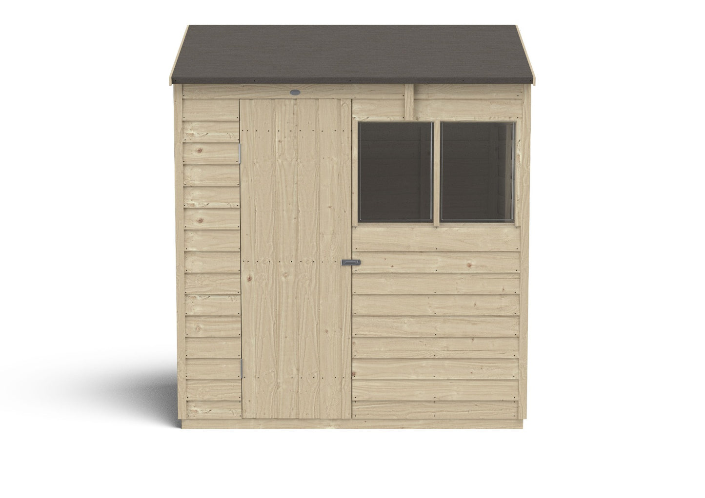 4LIFE Pressure Treated Overlap Reverse Apex Garden Shed 6x4ft