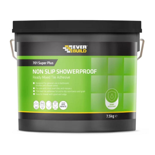 Everbuild 701 Acrylic Non Slip Tile Adhesive - All Sizes