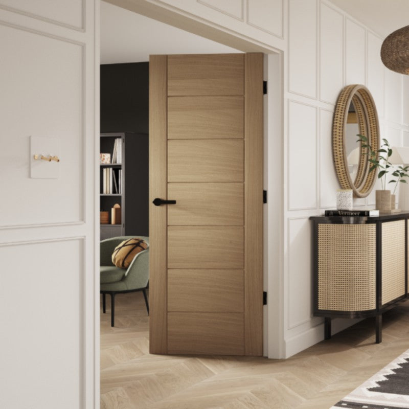XL Joinery Palermo Essential Unfinished Oak Internal Fire Door - 1981 x 838 x 44mm (33")