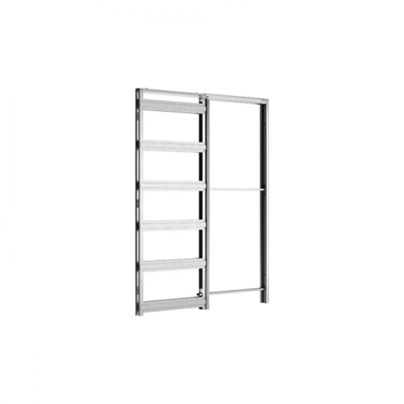 Deanta Single Door Kit + Handle & Doorjamb Oak Frame 100mm Black Finish Hardware 2040 x 826
