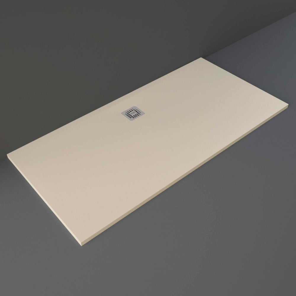 Cappuccino rectangular shower tray by RAK Ceramics, 1700 x 900mm, durable Rak Solid material.
