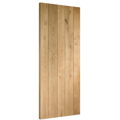 XL Joinery Rustic Oak Ledged Unfinished Internal Door - 1981 x 610 x 40mm (24")