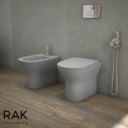 RAK Ceramics Feeling 365mm Back to Wall Pan - Matt Grey