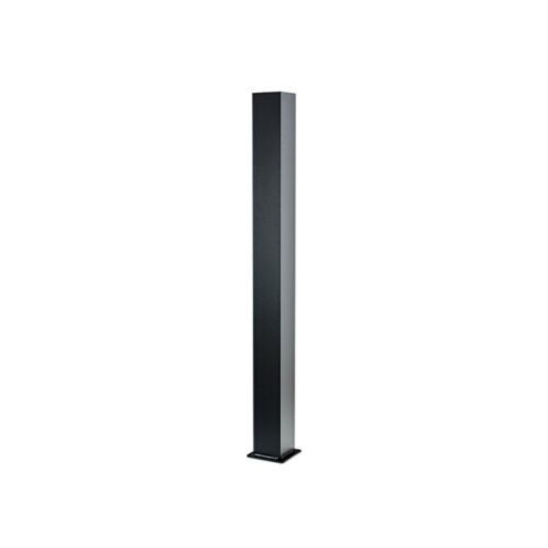 Cladco Aluminium Balustrade Post 1200mm x 100mm x 100mm - Black with Cap and Foot Caps