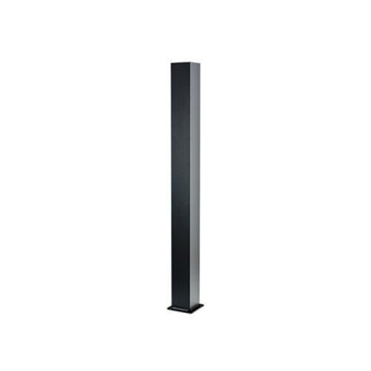 Cladco Aluminium Balustrade Post 1200mm x 100mm x 100mm - Black with Cap and Foot Caps