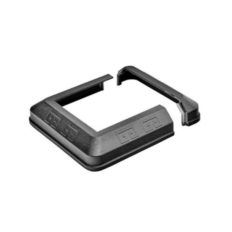 Cladco Aluminium Balustrade Post 1200mm x 100mm x 100mm - Black with Cap and Foot Caps