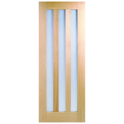 Image for LPD Oak Utah 3 Lite With Clear Glass Prefinished - 78In x 27In x 35mm (1981 x 686mm)