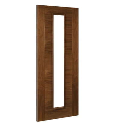 Deanta Seville Walnut Internal Door Glazed Prefinished  - 78in x 27in (1981 x 686mm)